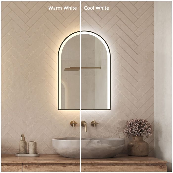Arcella Arched Edgelit Bathroom Mirror (Slim)