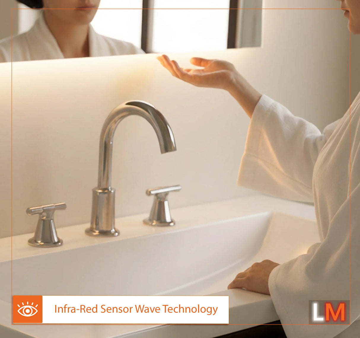 Victoria Backlit Bathroom Mirror (Shaver)