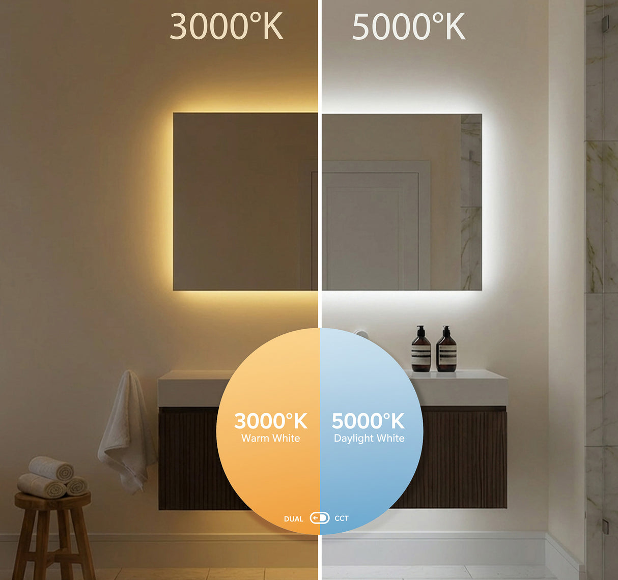 Sinead Backlit Bathroom Mirror (Slim)