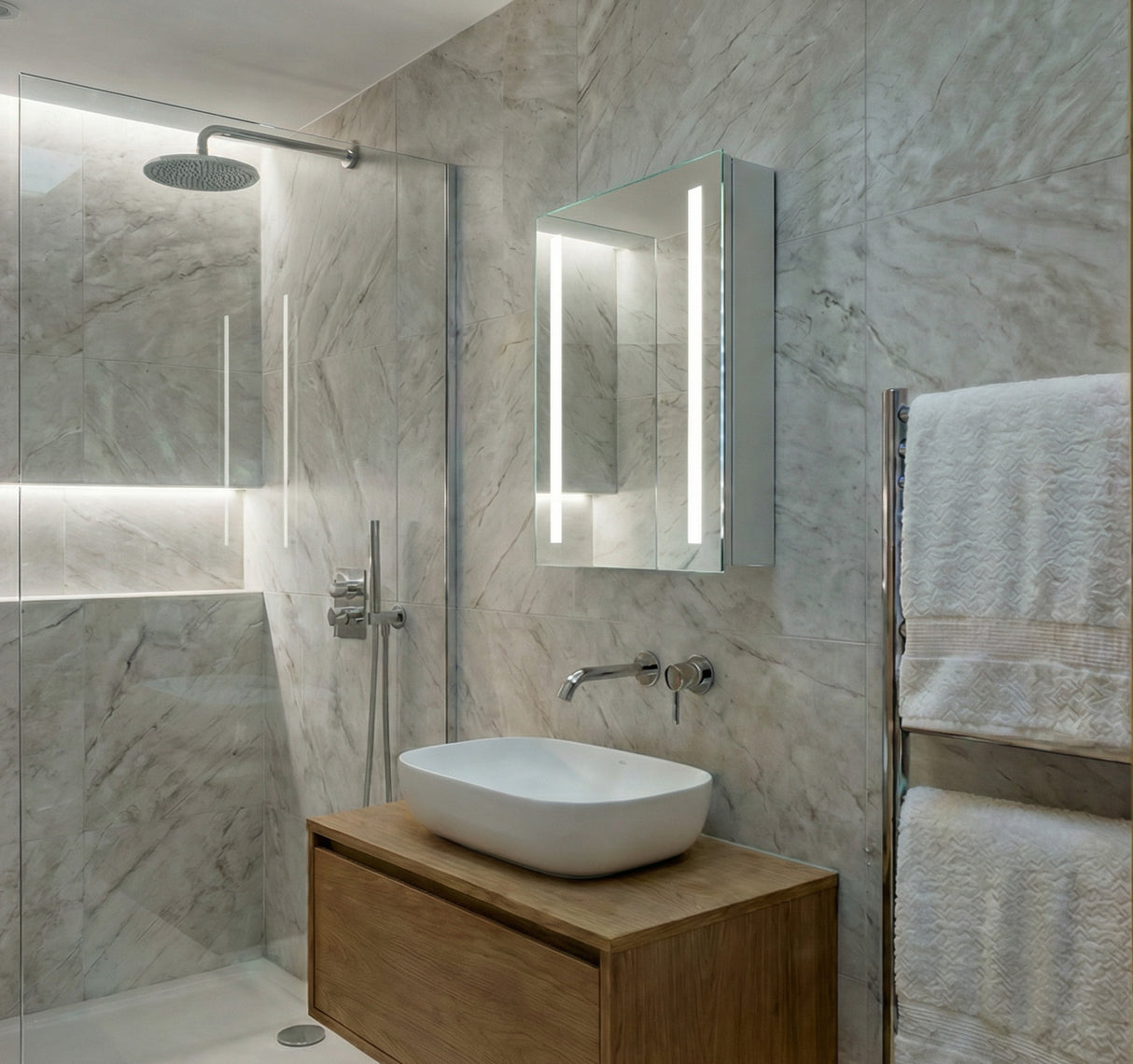 Lumin Single Door Demist Cabinet