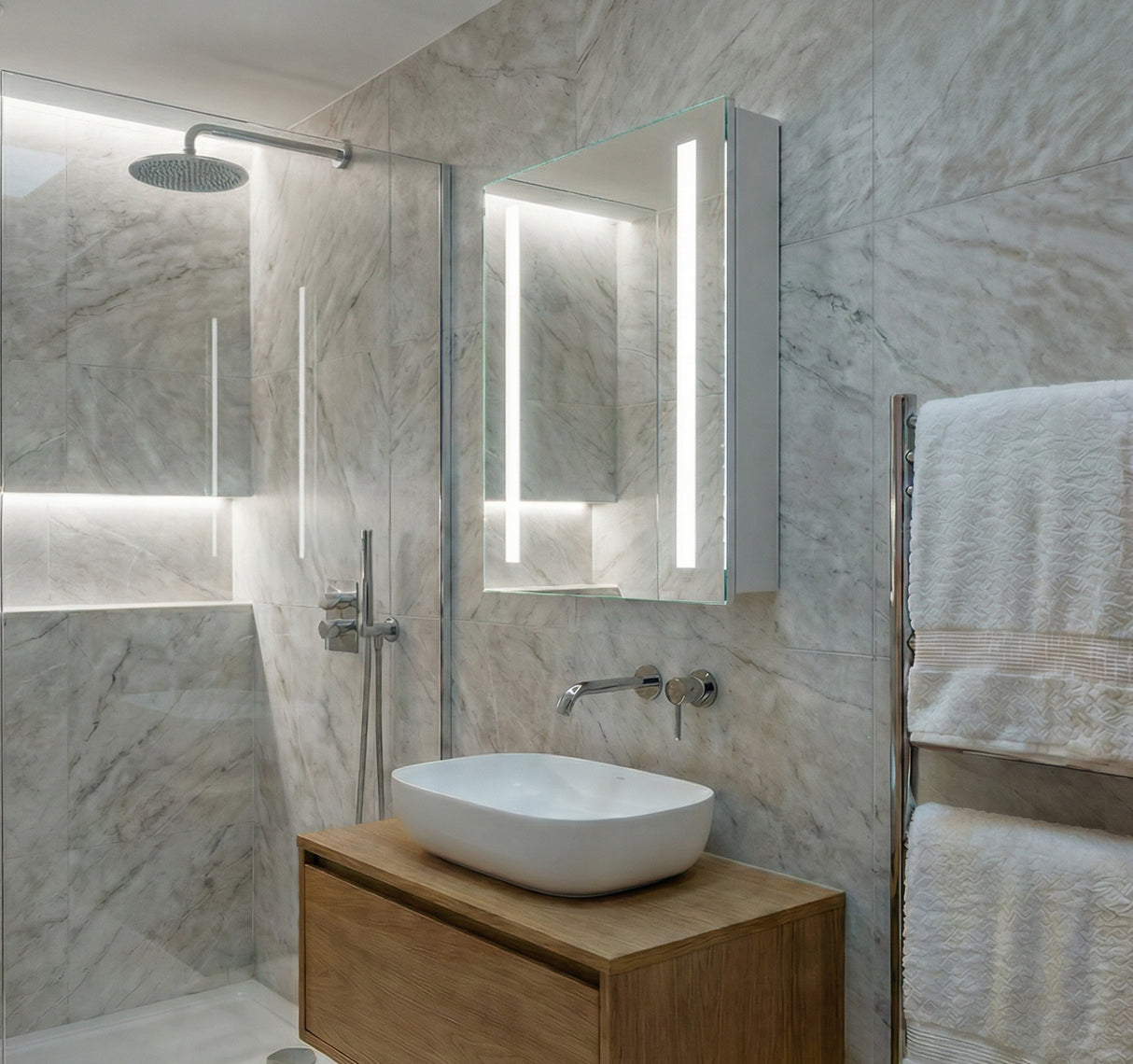 Lumin Single Door Demist Cabinet