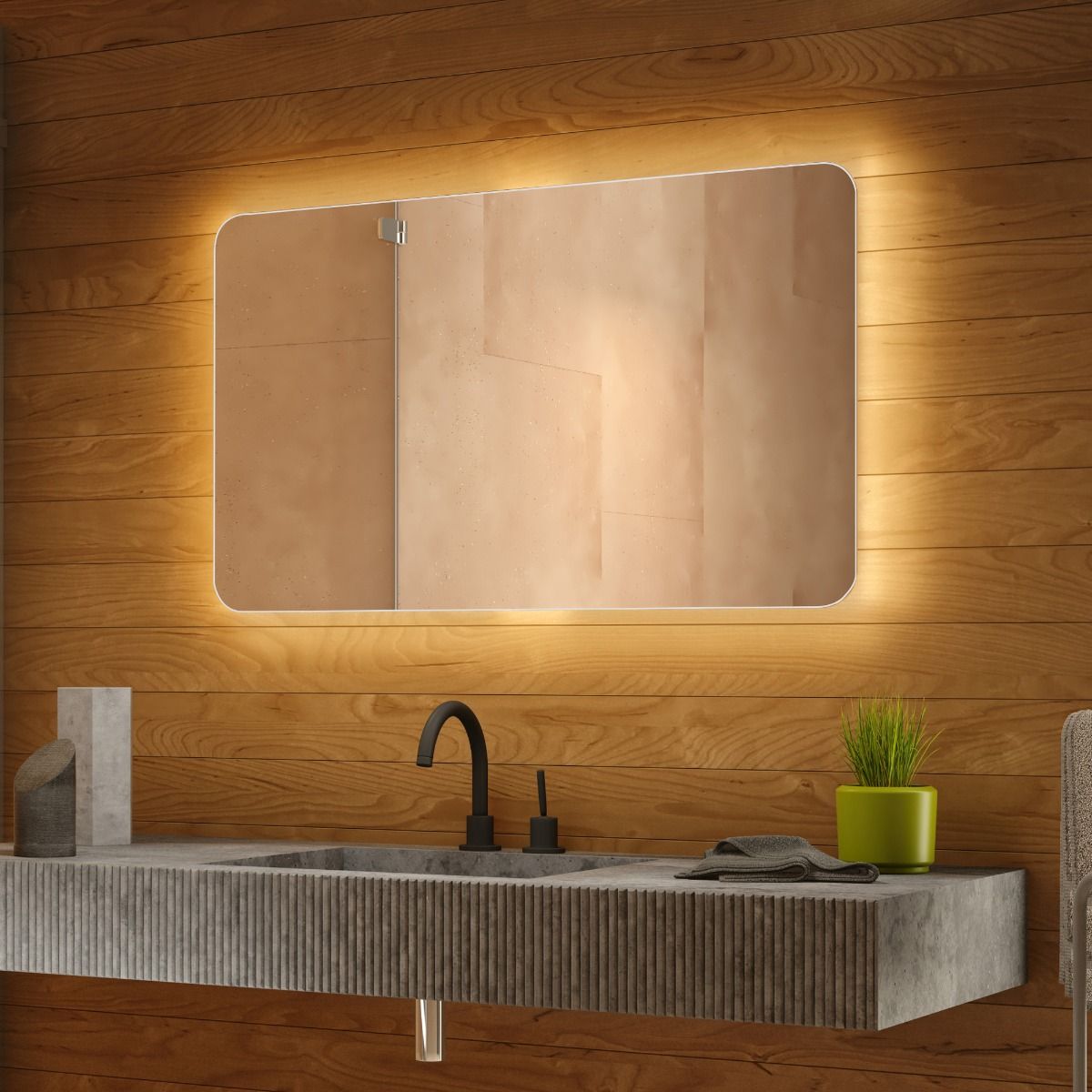 Sophia Backlit Bathroom Mirror