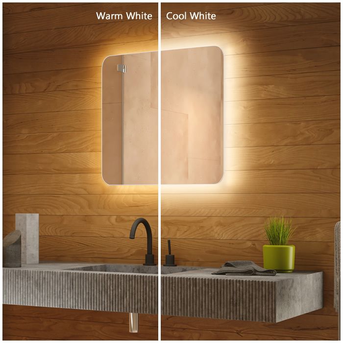 Sophia Backlit Bathroom Mirror (Shaver)