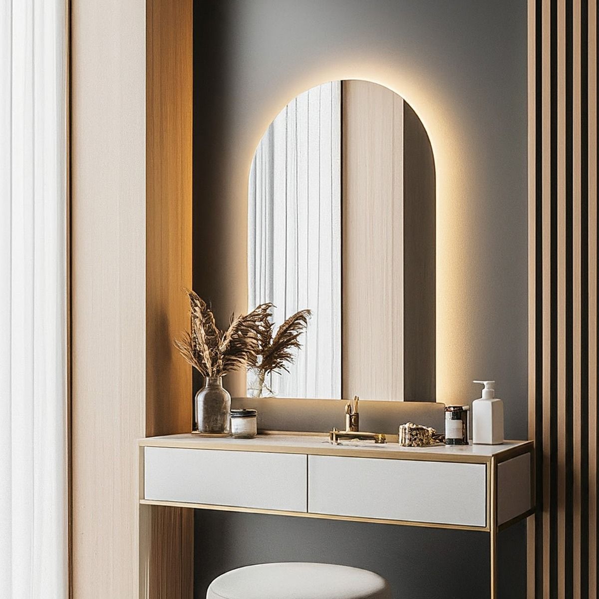 Lumina Arch Backlit Vanity Mirror