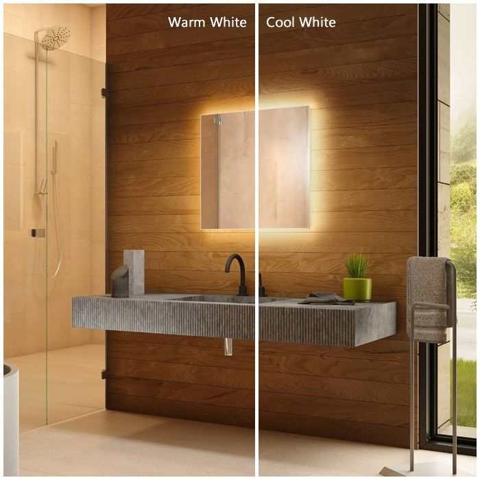 Victoria Backlit Bathroom Mirror (Shaver)
