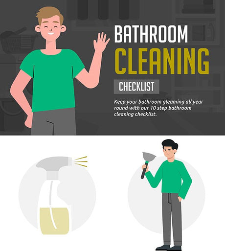 10 Step Bathroom Cleaning Checklist