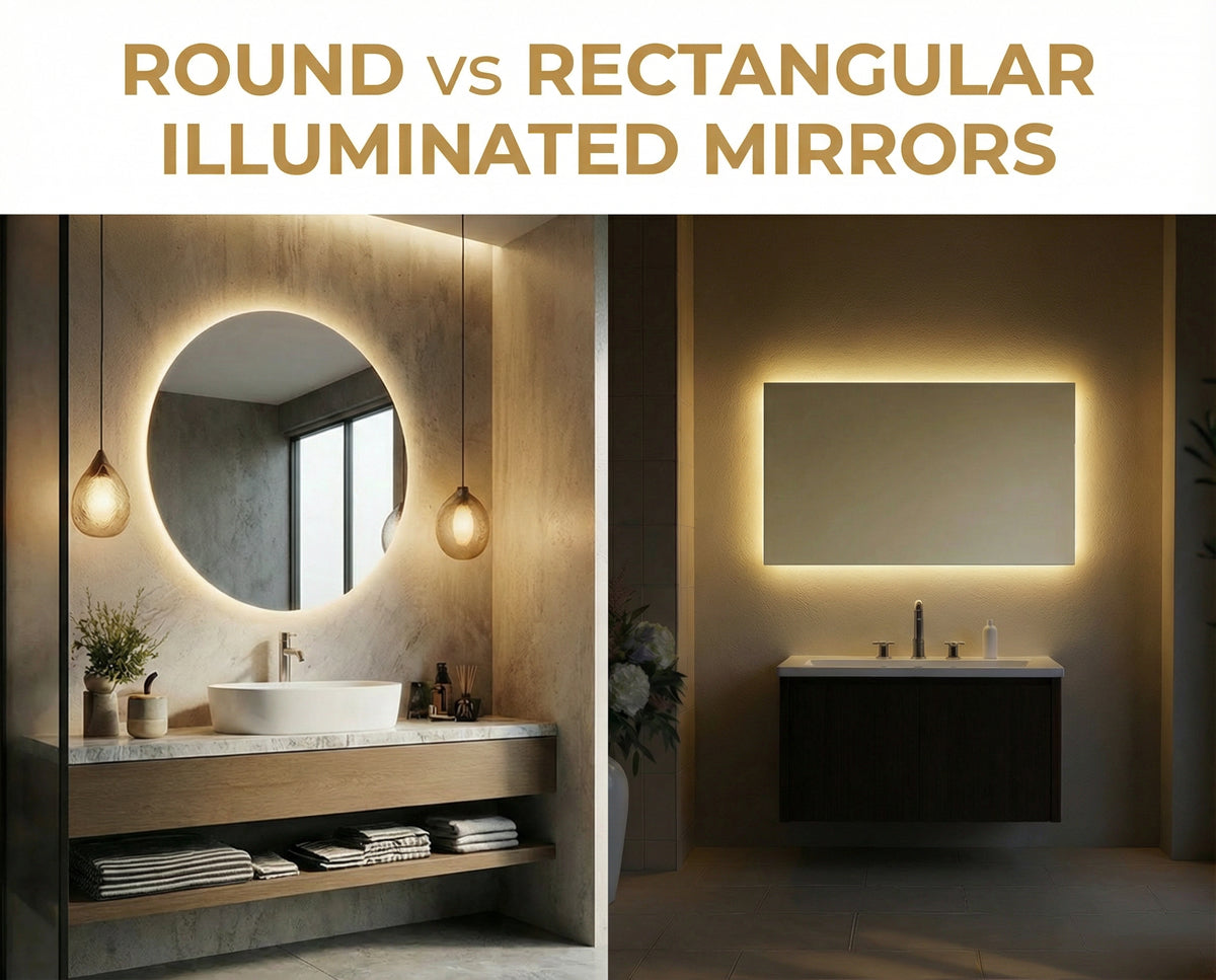 Round vs Rectangular Illuminated Mirrors: Which Shape Actually Works Best?