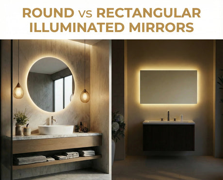 Round vs Rectangular Illuminated Mirrors: Which Shape Actually Works Best?