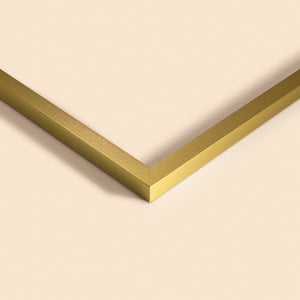 Gold Powder-Coated Frame Bathroom Mirrors