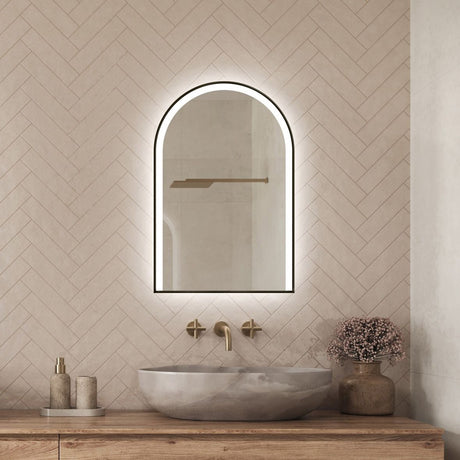Arcella Arched Edgelit Bathroom Mirror (Slim)