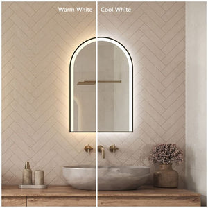 Arcella Arched Edgelit Bathroom Mirror (Slim)