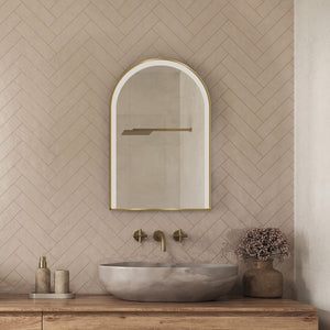 Arcella Arched Edgelit Bathroom Mirror (Slim)