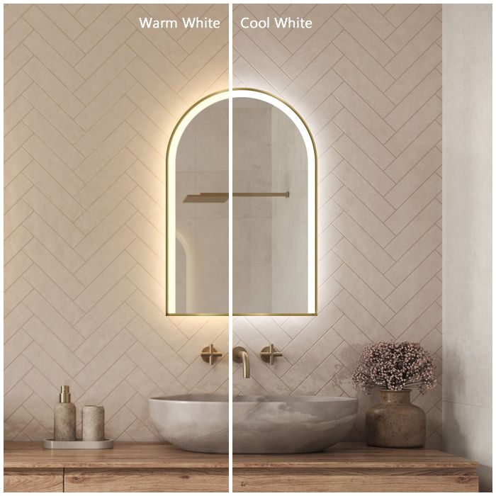 Arcella Arched Edgelit Bathroom Mirror (Slim)