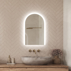 Arcella Arched Edgelit Bathroom Mirror (Slim)