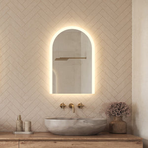 Arcella Arched Edgelit Bathroom Mirror (Slim)