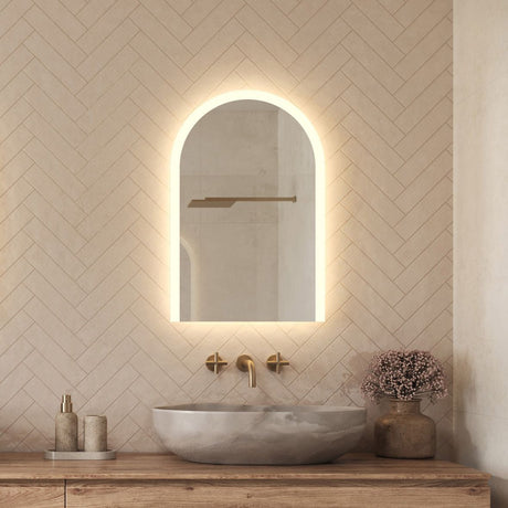 Arcella Arched Edgelit Bathroom Mirror (Slim)