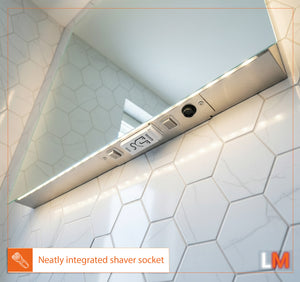 Victoria Backlit Bathroom Mirror (Shaver)