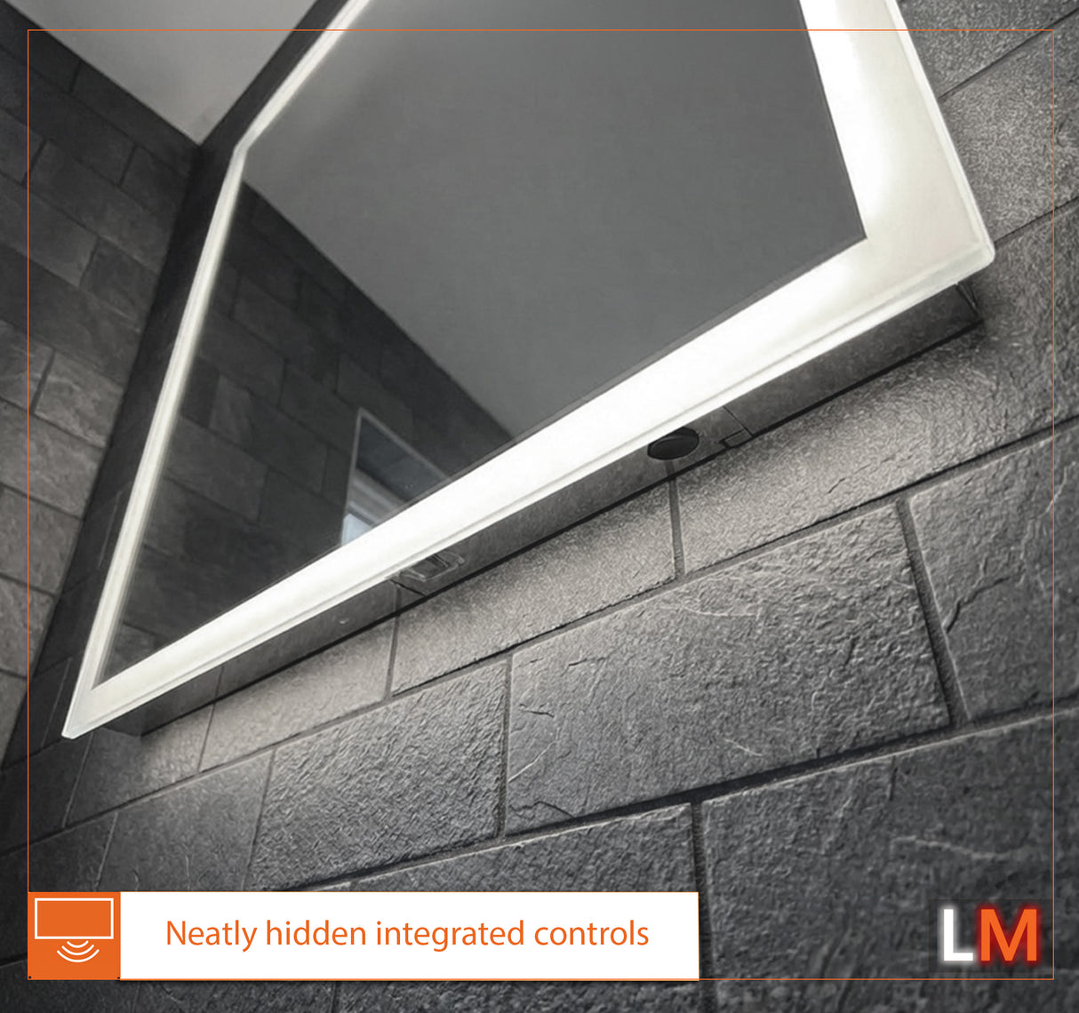 Eden LED Light Bathroom Mirror (Slim)