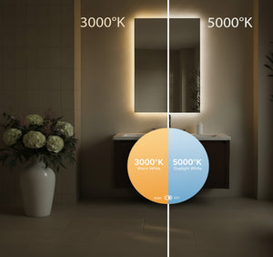 Victoria Backlit Bathroom Mirror (Shaver)