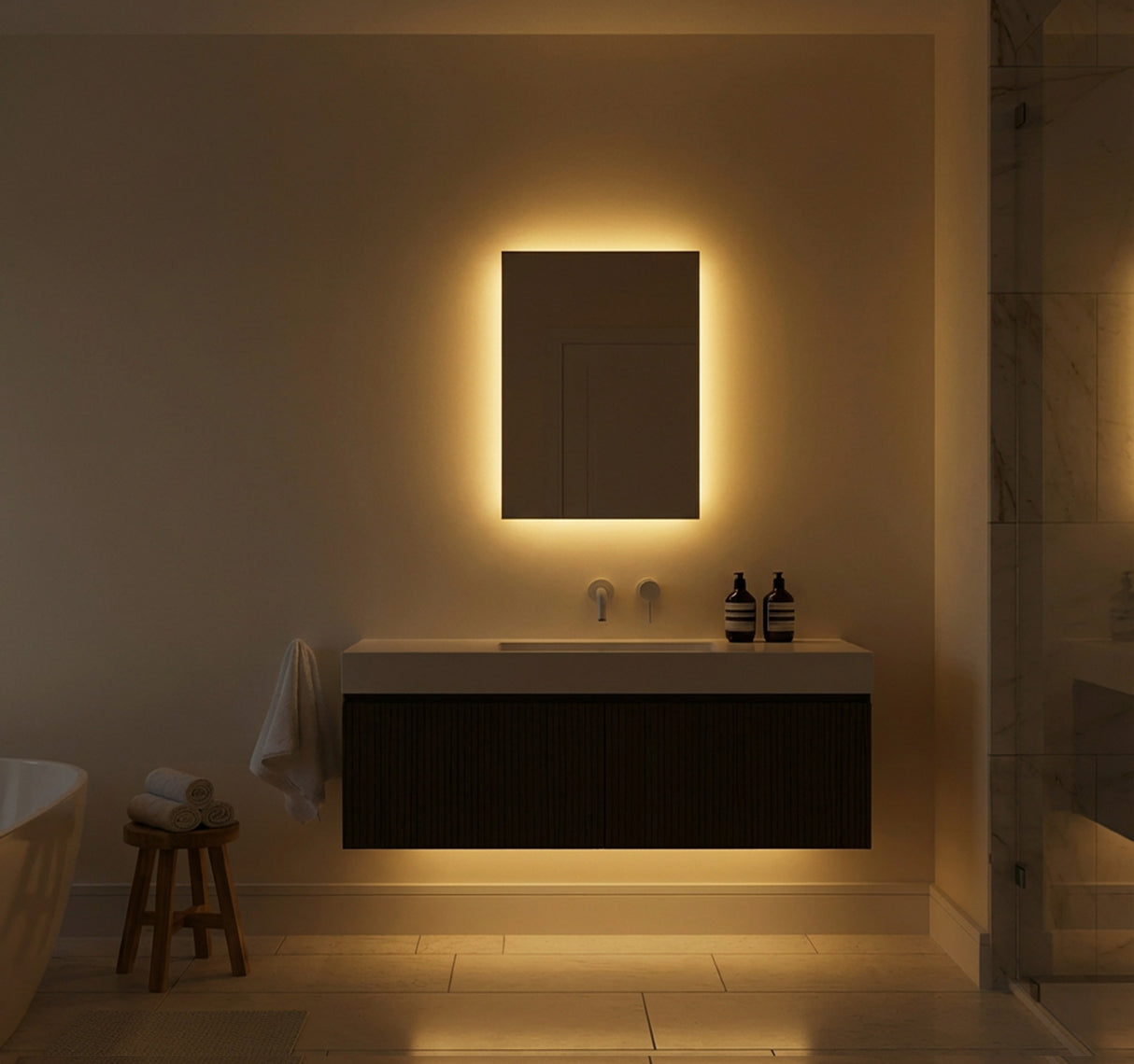 Sinead Backlit Bathroom Mirror (Slim)