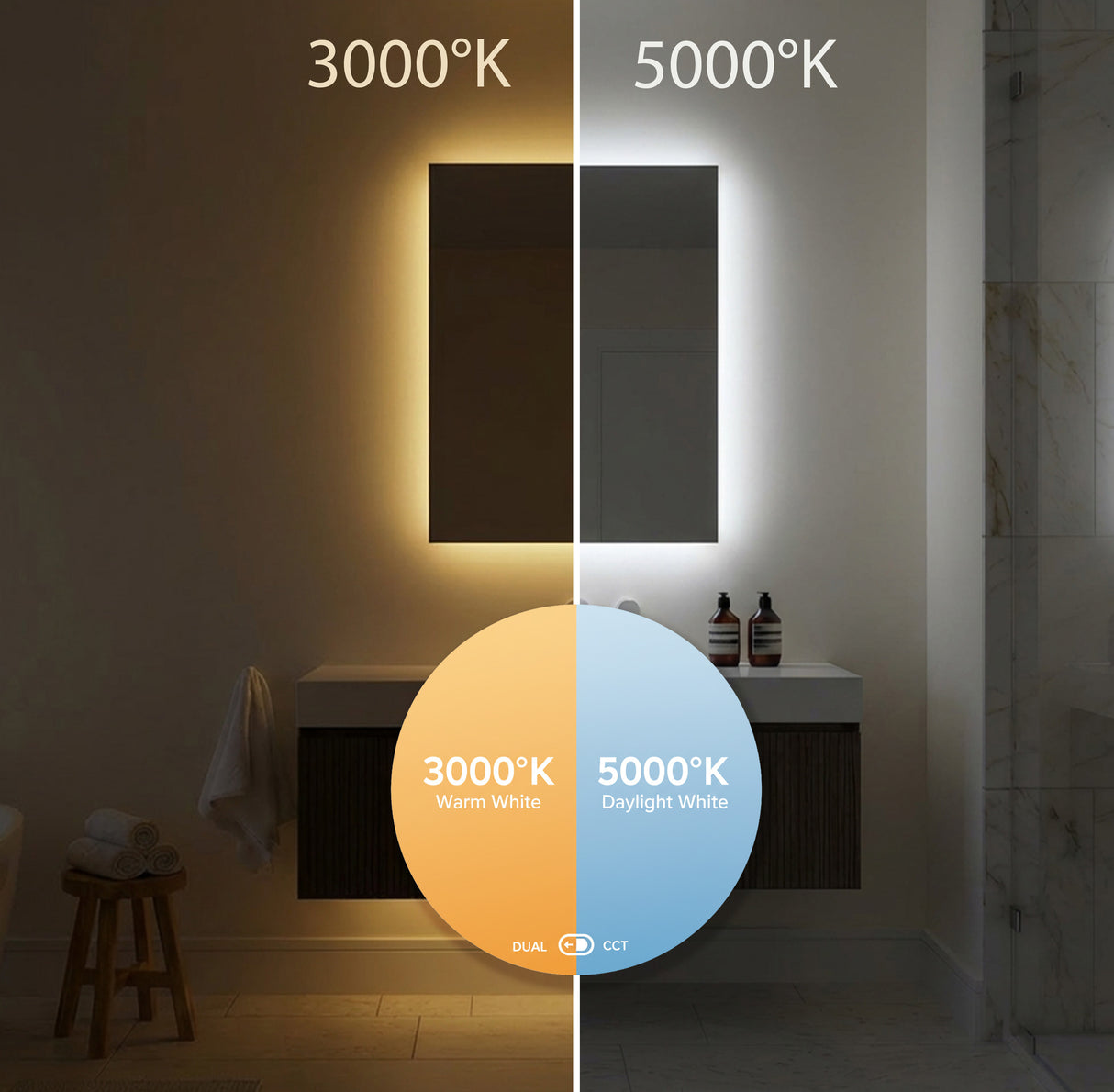 Sinead Backlit Bathroom Mirror (Slim)