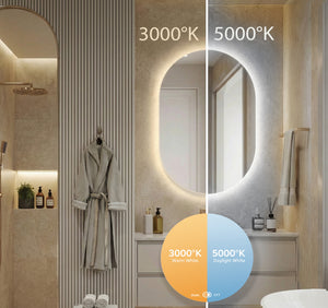 Maria Pill Backlit Bathroom Mirror (Shaver)