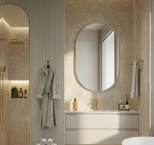 Maria Pill Backlit Bathroom Mirror (Shaver)