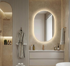 Maria Pill Backlit Bathroom Mirror (Shaver)