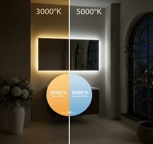 Victoria Backlit Bathroom Mirror (Shaver)