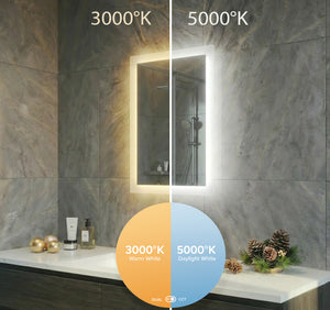 Eden LED Light Bathroom Mirror (Slim)