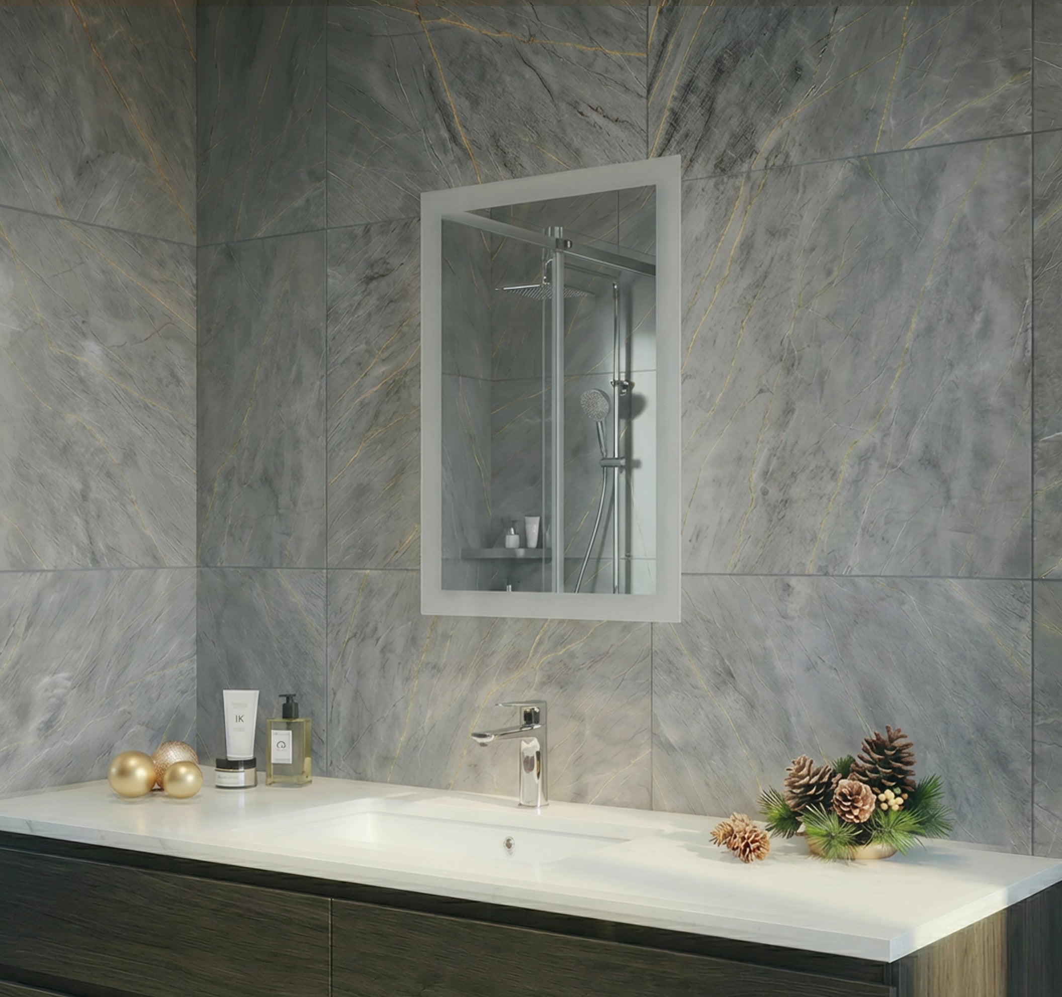 Eden LED Light Bathroom Mirror (Slim)