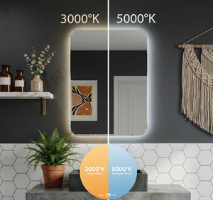 Sophia Backlit Bathroom Mirror (Shaver)