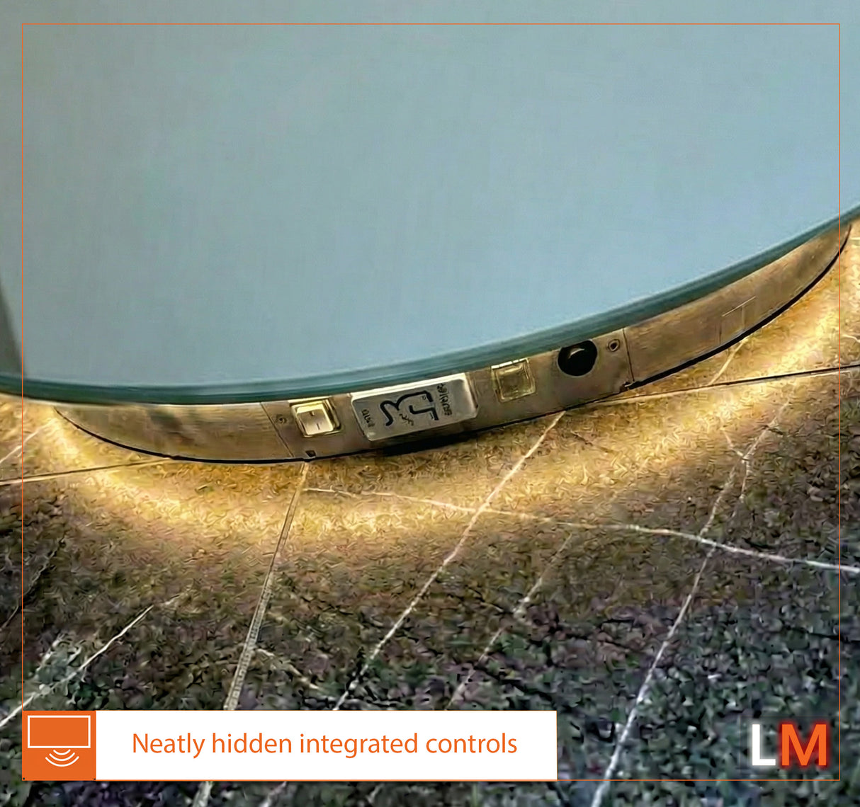 Maria Pill Backlit Bathroom Mirror (Shaver)