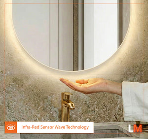 Maria Pill Backlit Bathroom Mirror (Shaver)