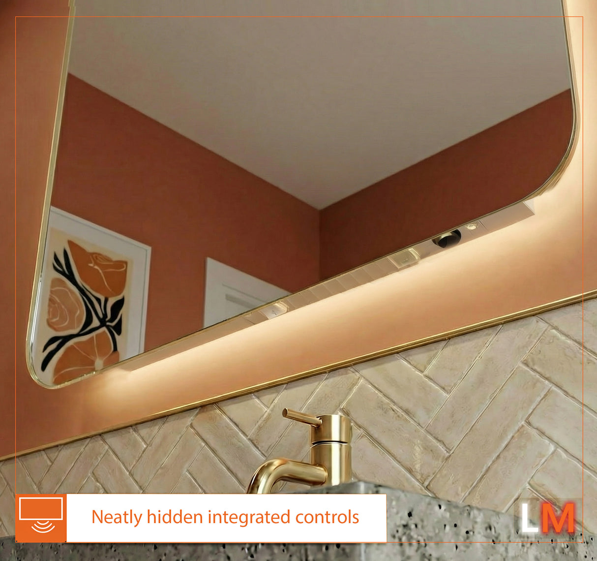 Scarlett Backlit Bathroom Mirror (Slim)