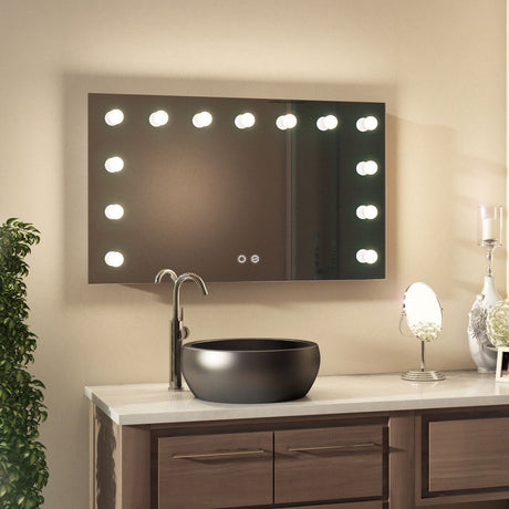 Glamora Bathroom Hollywood Mirror