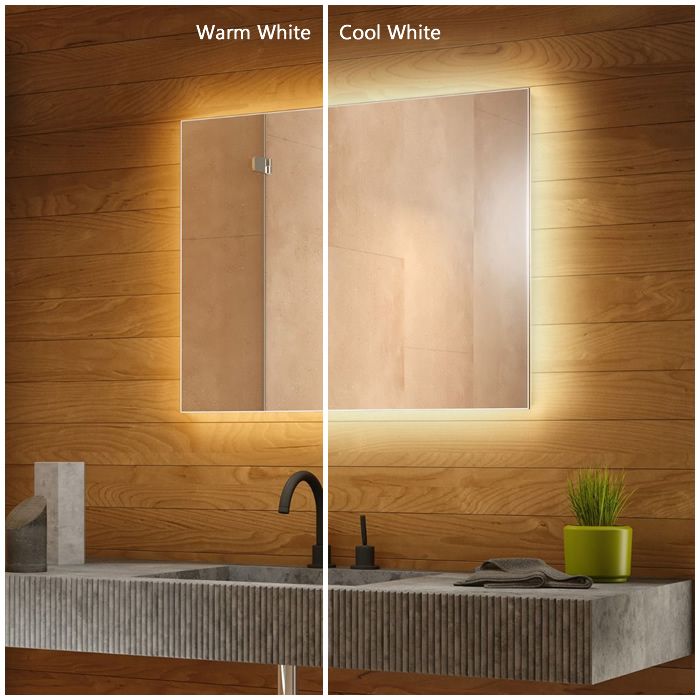 Victoria Backlit Bathroom Mirror (Shaver)