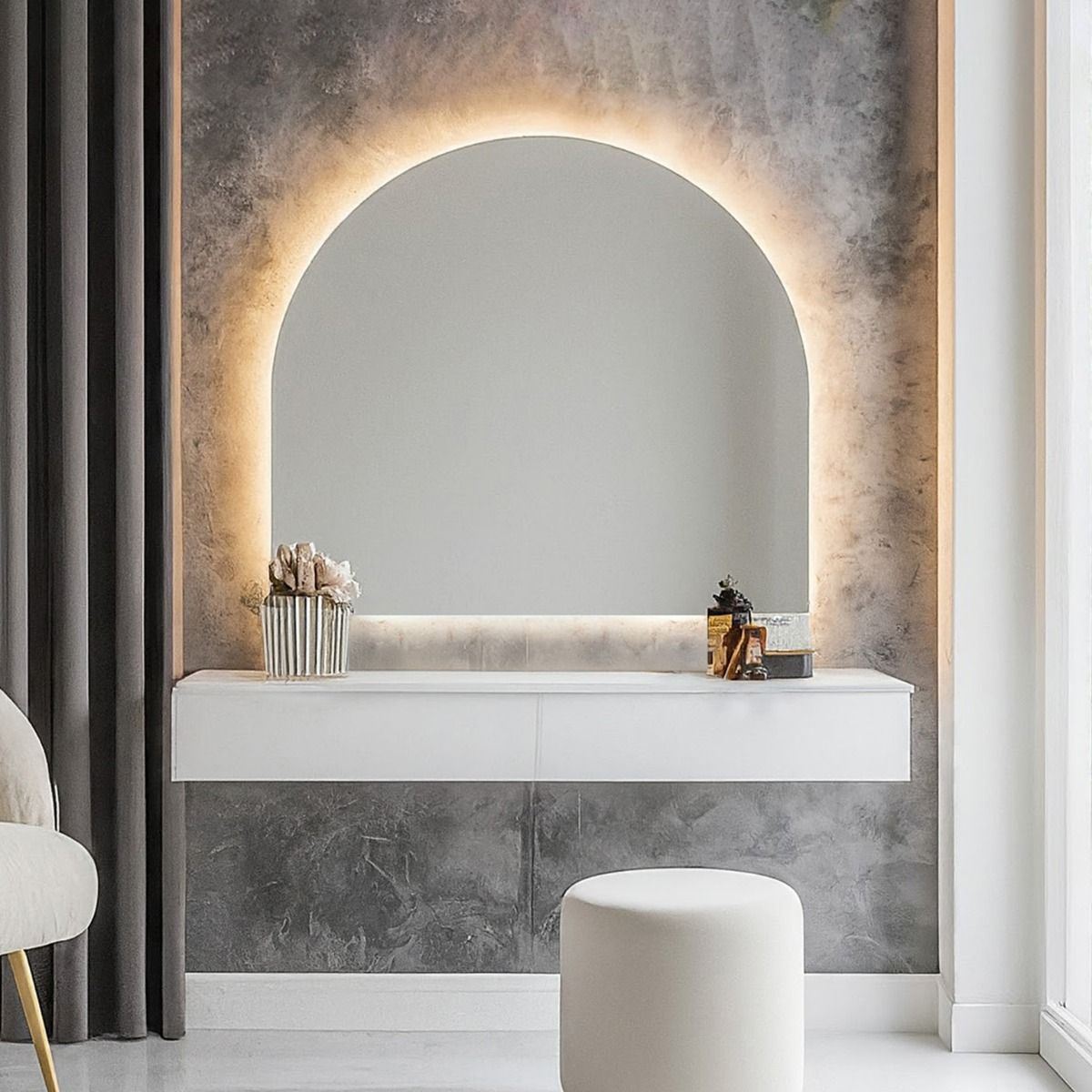 Lumina Arch Backlit Vanity Mirror