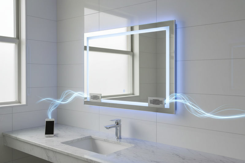 Add iphone connectivity using bluetooth invisible waves