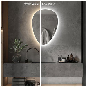 Elora Pebble Backlit Bathroom Mirror (Shaver)