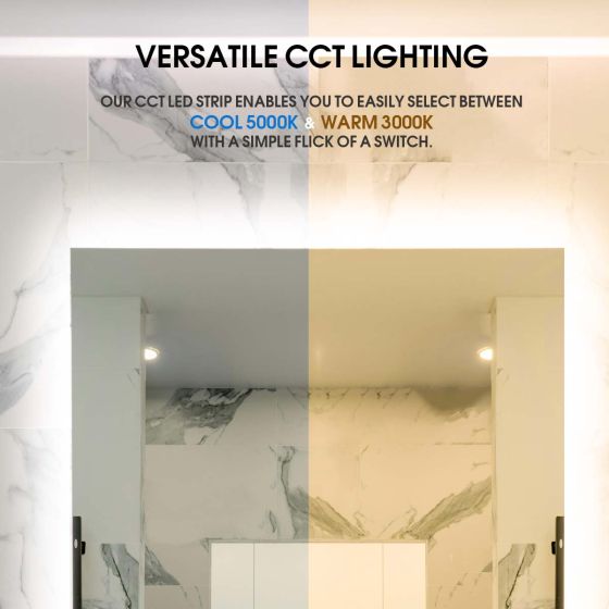 Sophia Backlit Bathroom Mirror (Shaver)