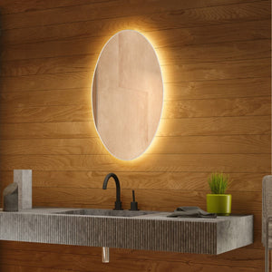Oriana Oval Backlit Bathroom Mirror (Shaver)