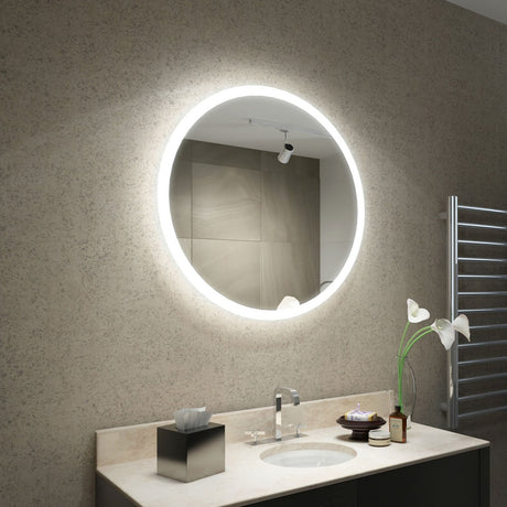 Lilly Round Edge Bathroom Mirror