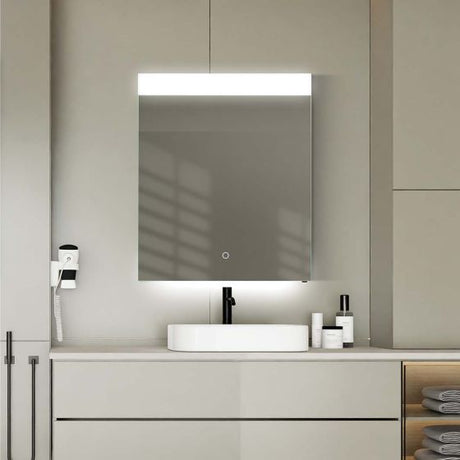 Iris Top Light Mirror with Ambient Underlight