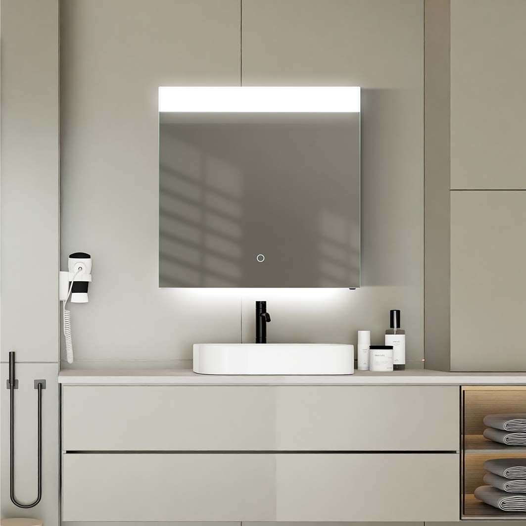 Elizabeth Top Light Mirror with Ambient Underlight