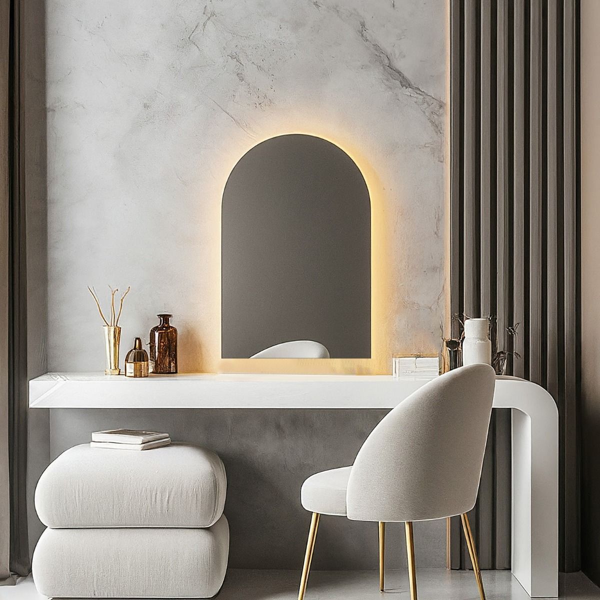 Lumina Arch Backlit Vanity Mirror