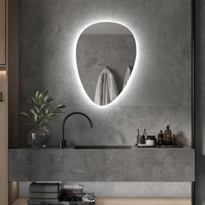 Elora Pebble Backlit Bathroom Mirror (Shaver)
