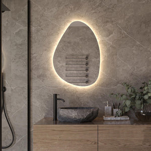 Lysa Pebble Backlit Bathroom Mirror (Slim)