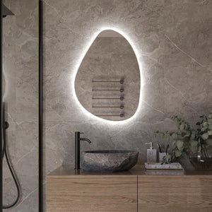 Lysa Pebble Backlit Bathroom Mirror (Slim)
