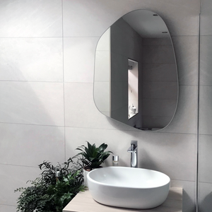 Eleni Pebble Backlit Bathroom Mirror (Shaver)